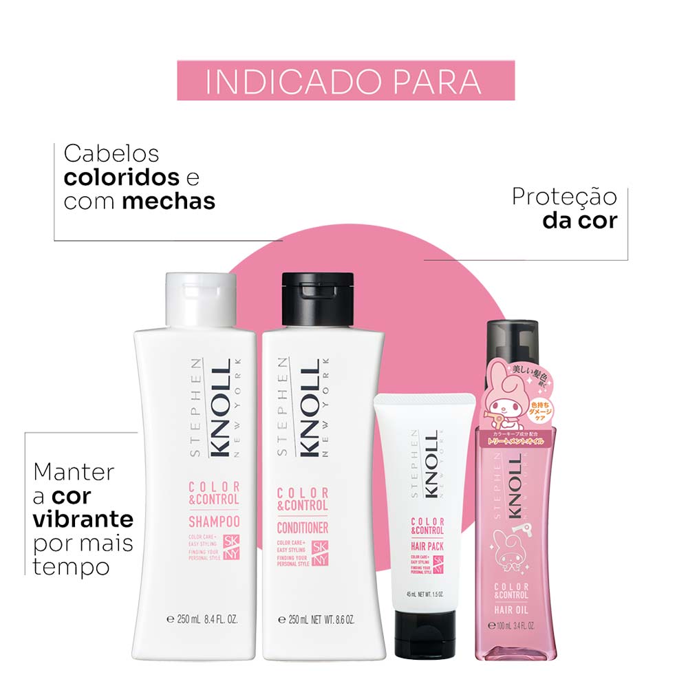 Stephen Knoll Color & Control Kit Shampoo + Condicionador + Oléo Capilar + Mini Máscara