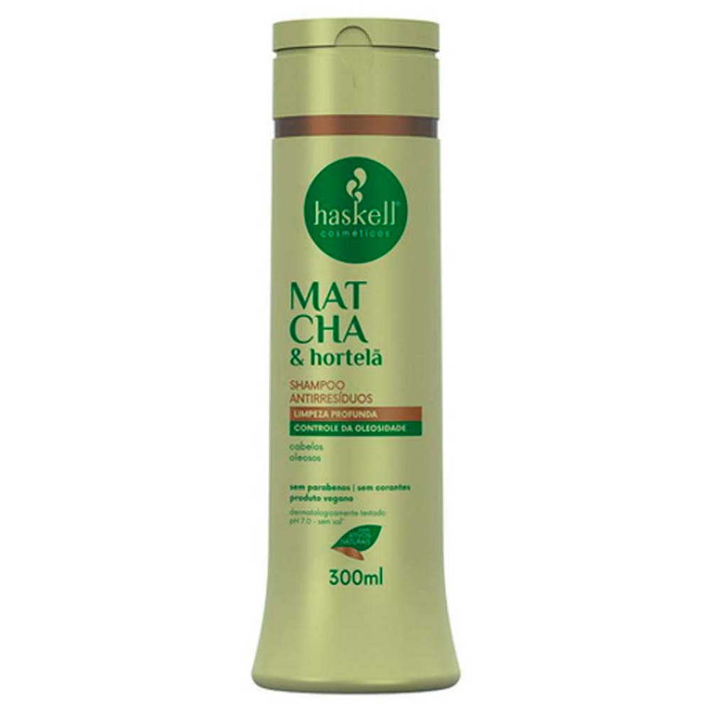 Shampoo Antirresíduos Haskell Matcha 300ml 300ml