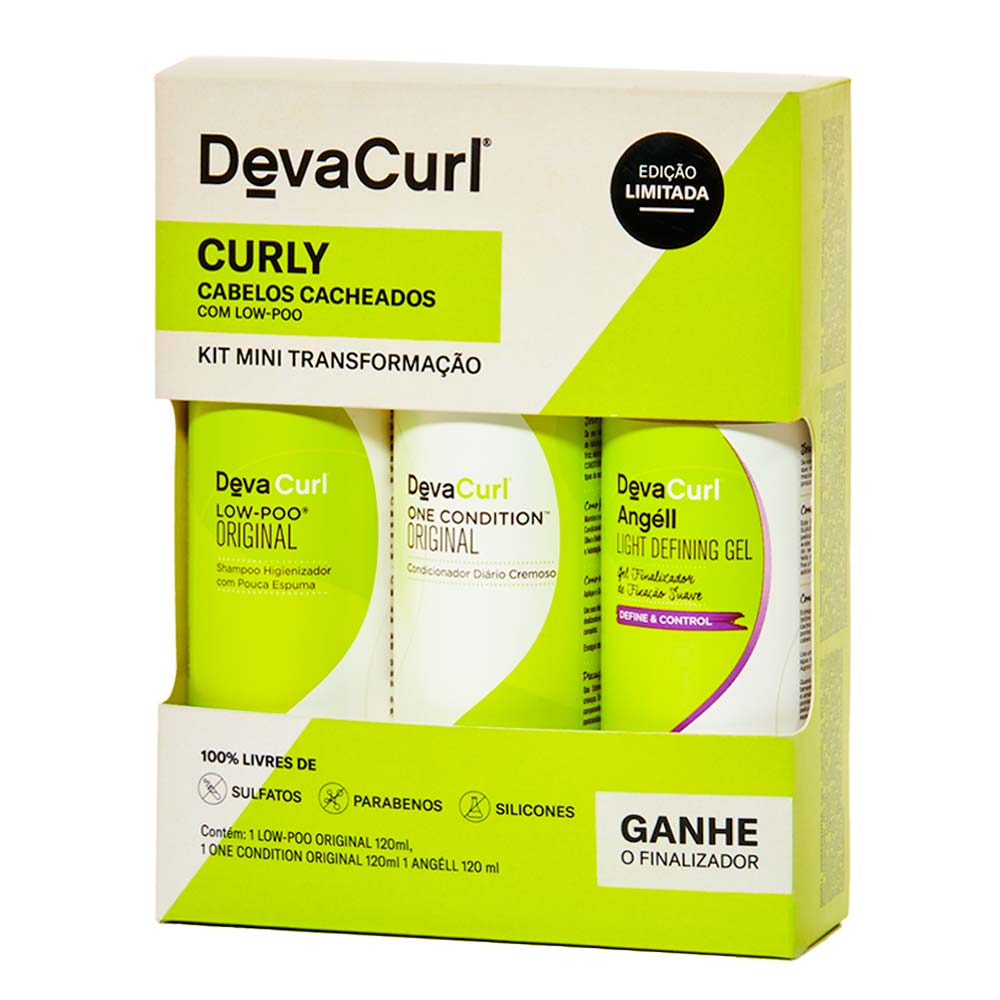 Deva Curl No Poo Kit Shampoo + Condicionador + Leave-in