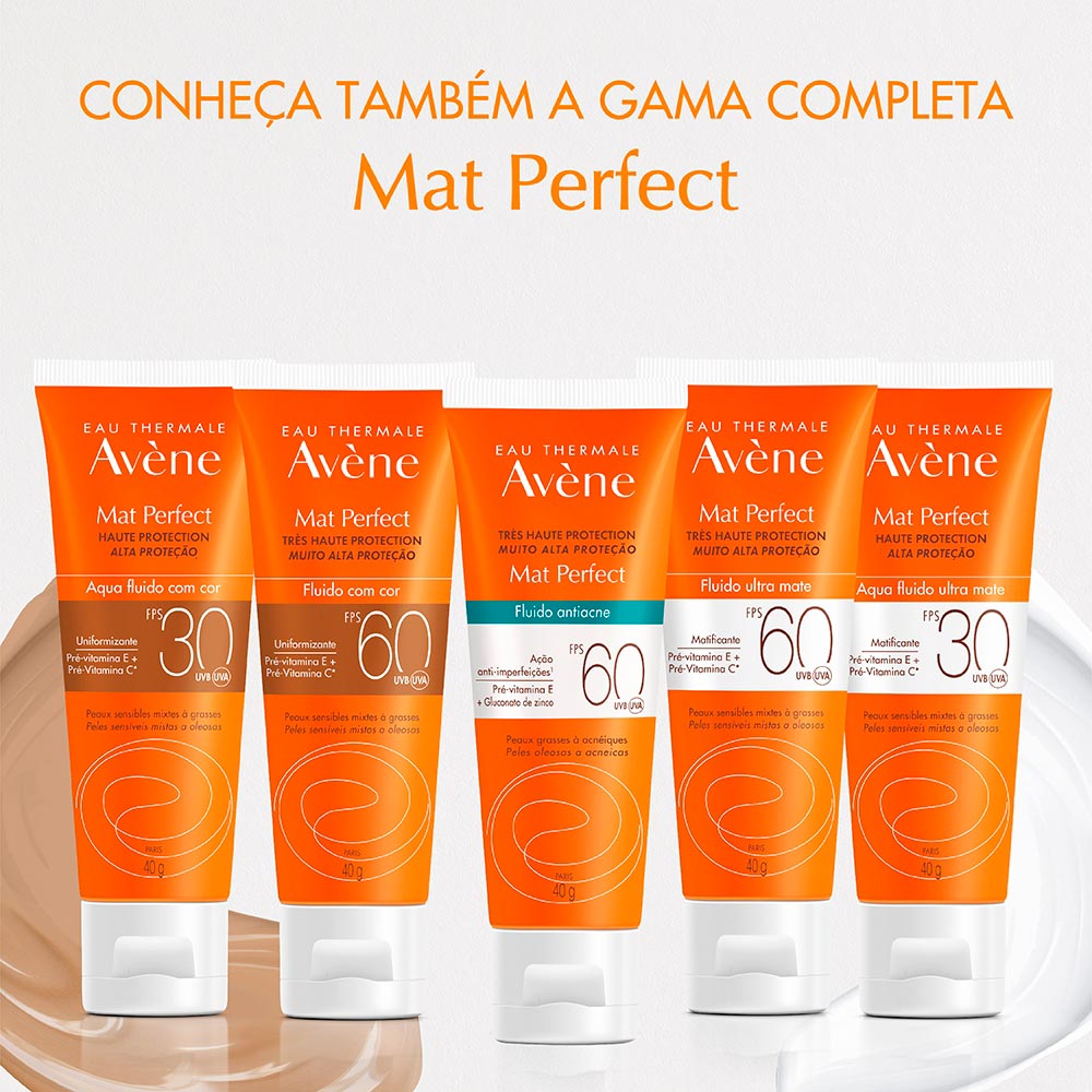 Protetor Solar com Cor Avène Emulsão Solar Toque Seco FPS 70 Color Universal