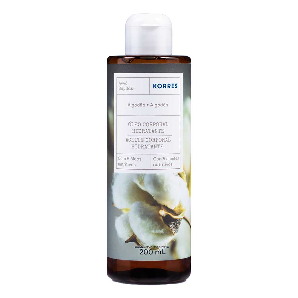 Óleo Hidratante Corporal Korres Algodão 200ml