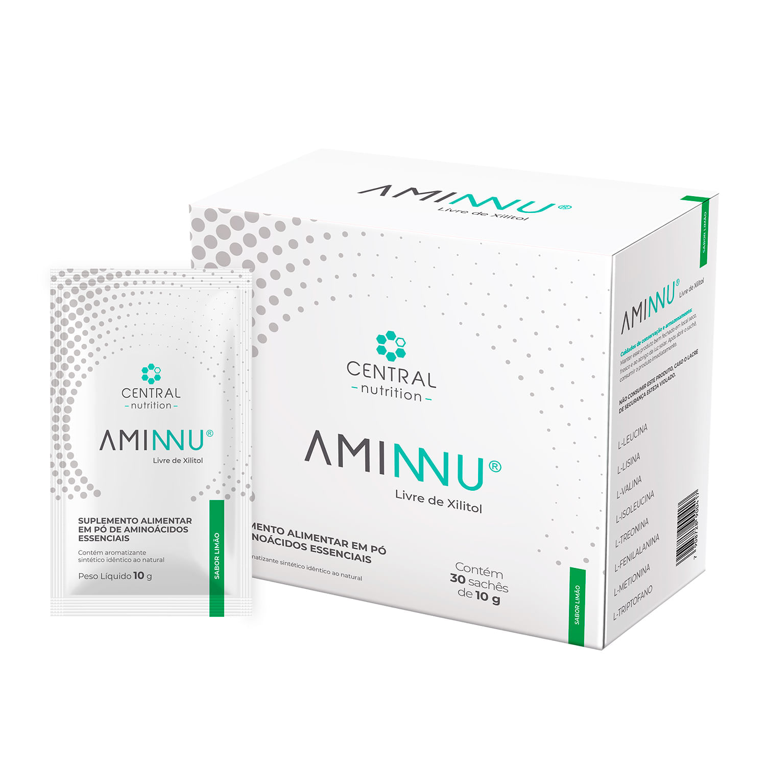 Aminnu Sem Xilitol 10g 30 Sachês Limão