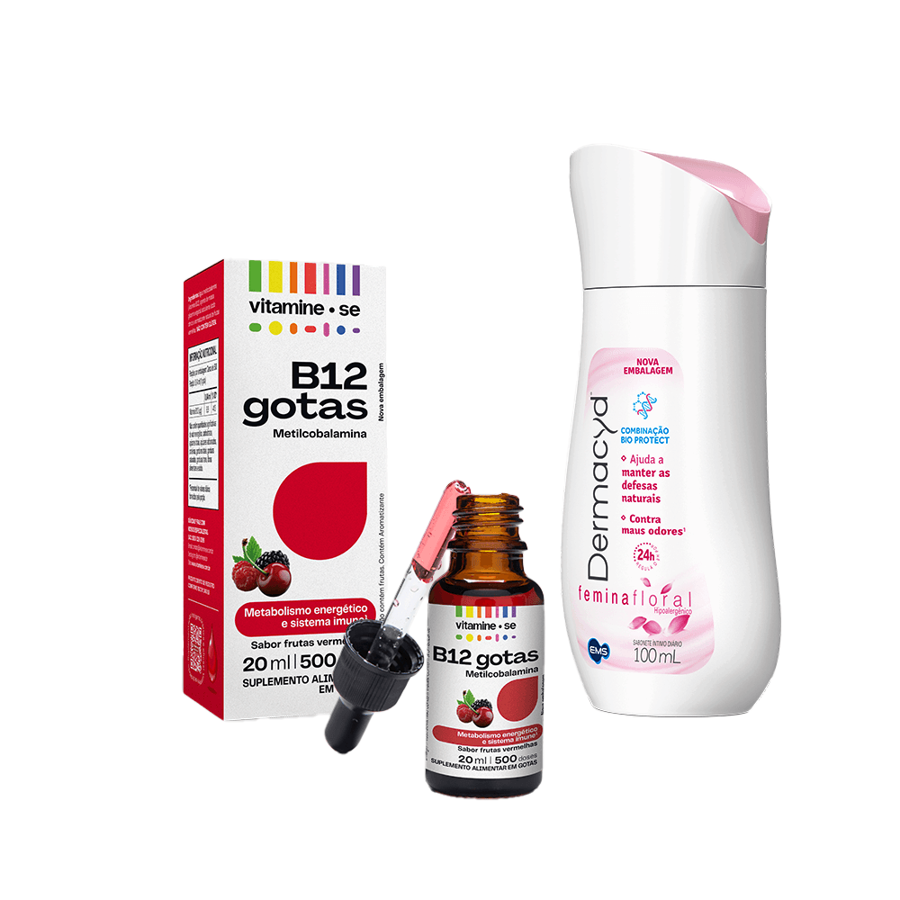 Vitamina B12 + Dermacyd Feminina Floral