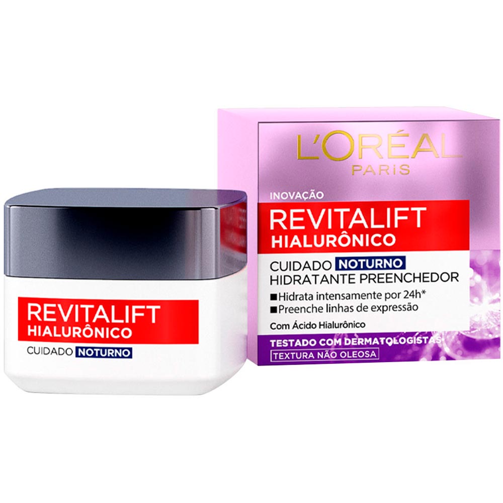 L'Oréal Paris Revitalift Hialurônico Kit – Água Micelar + Creme Antiidade Noturno + Diurno + Creme Olhos + Gel de Limpeza + Sérum Kit