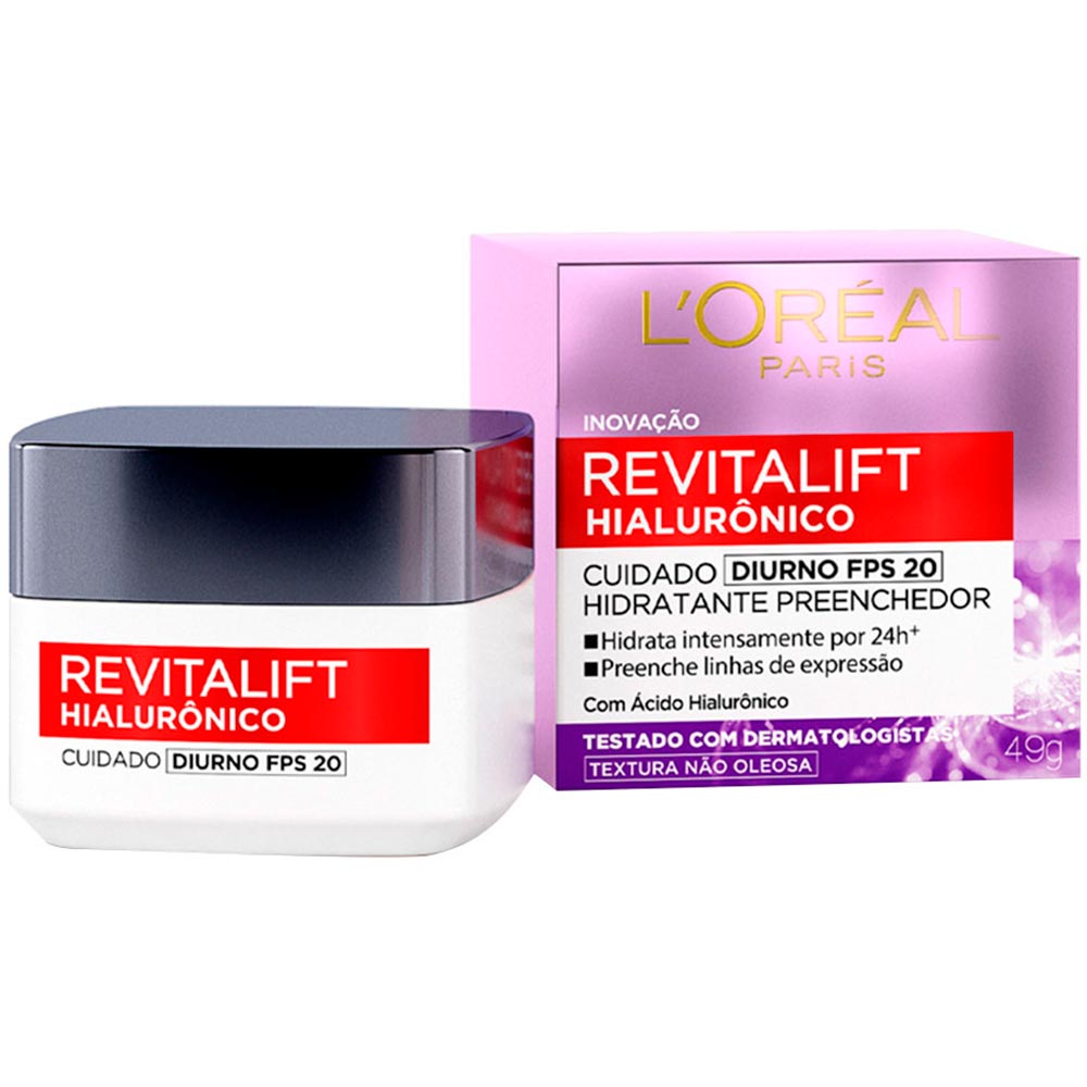 L'Oréal Paris Revitalift Hialurônico Kit – Água Micelar + Creme Antiidade Noturno + Diurno + Creme Olhos + Gel de Limpeza + Sérum Kit
