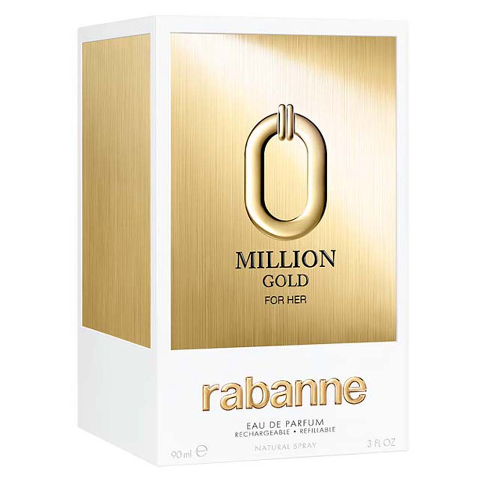 Perfume Million Gold Rabanne Eau de Parfum Feminino Refillable 90ml