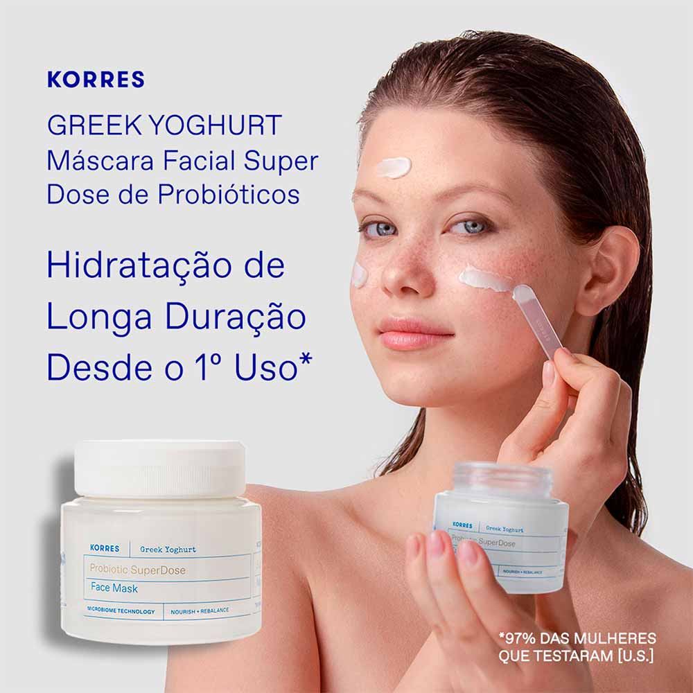 Máscara Facial de Probiótico Korres Greek Yoghurt SuperDose 100ml
