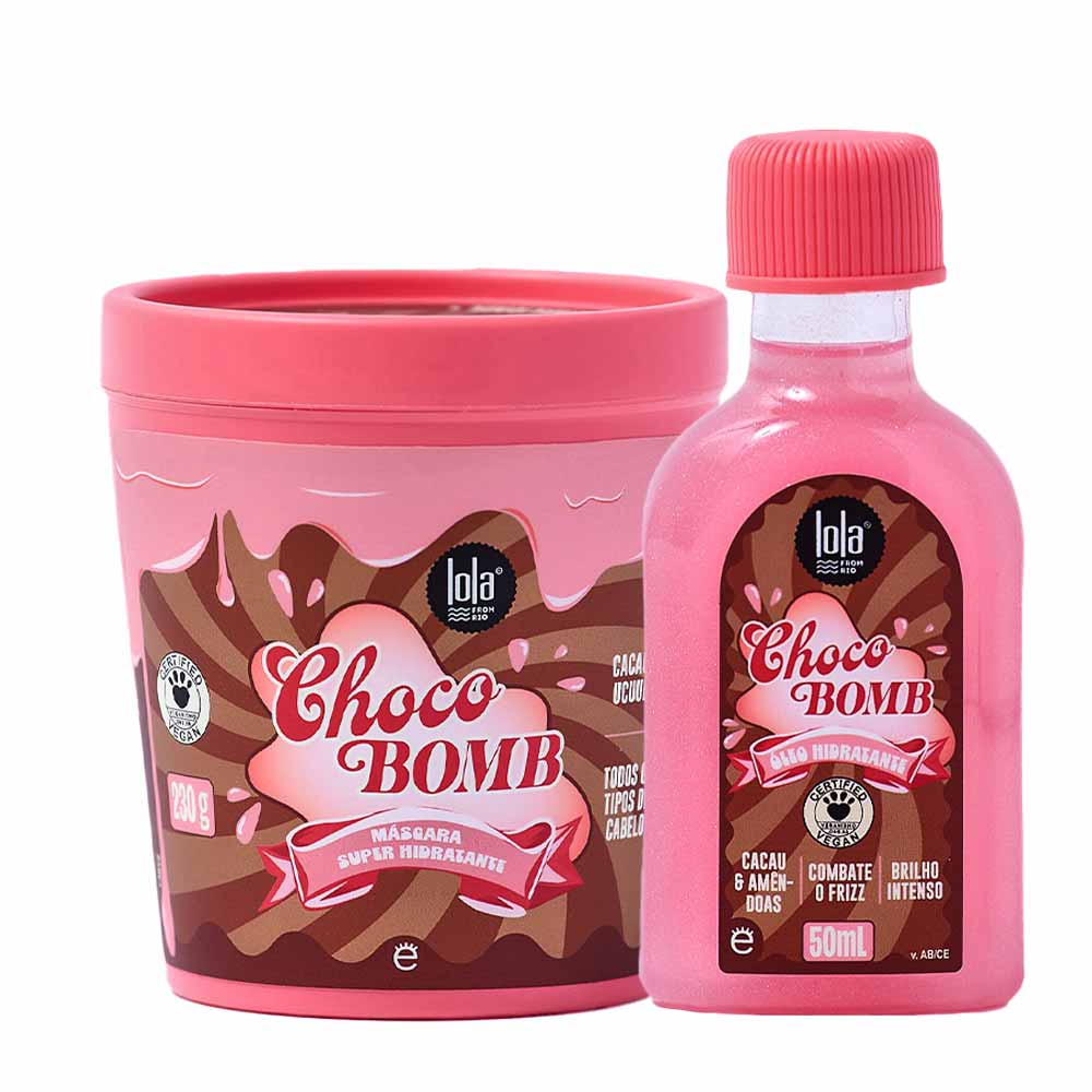 Lola Cosmetics Chocobomb Kit  Óleo + Máscara para Todos os Tipos de Cabelo Kit