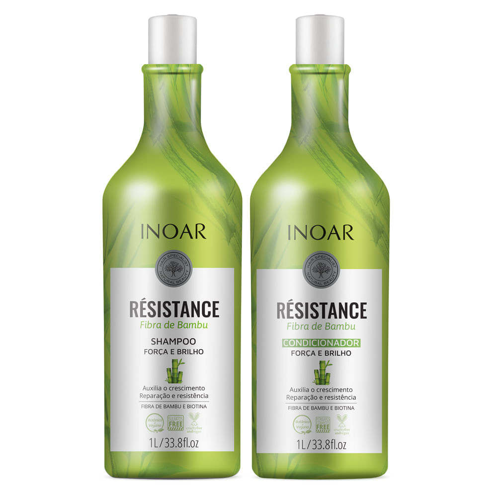 Inoar Résistance Fibra De Bambu Kit  Shampoo + Condicionador Kit
