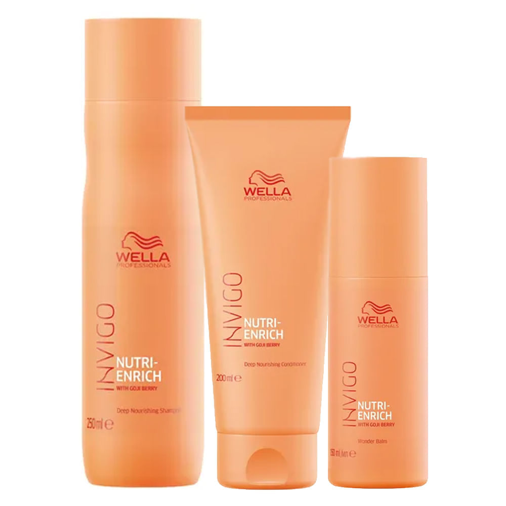 Wella Professionals Invigo Nutrienrich Kit  Shampoo + Condicionador + Wonder Balm Kit