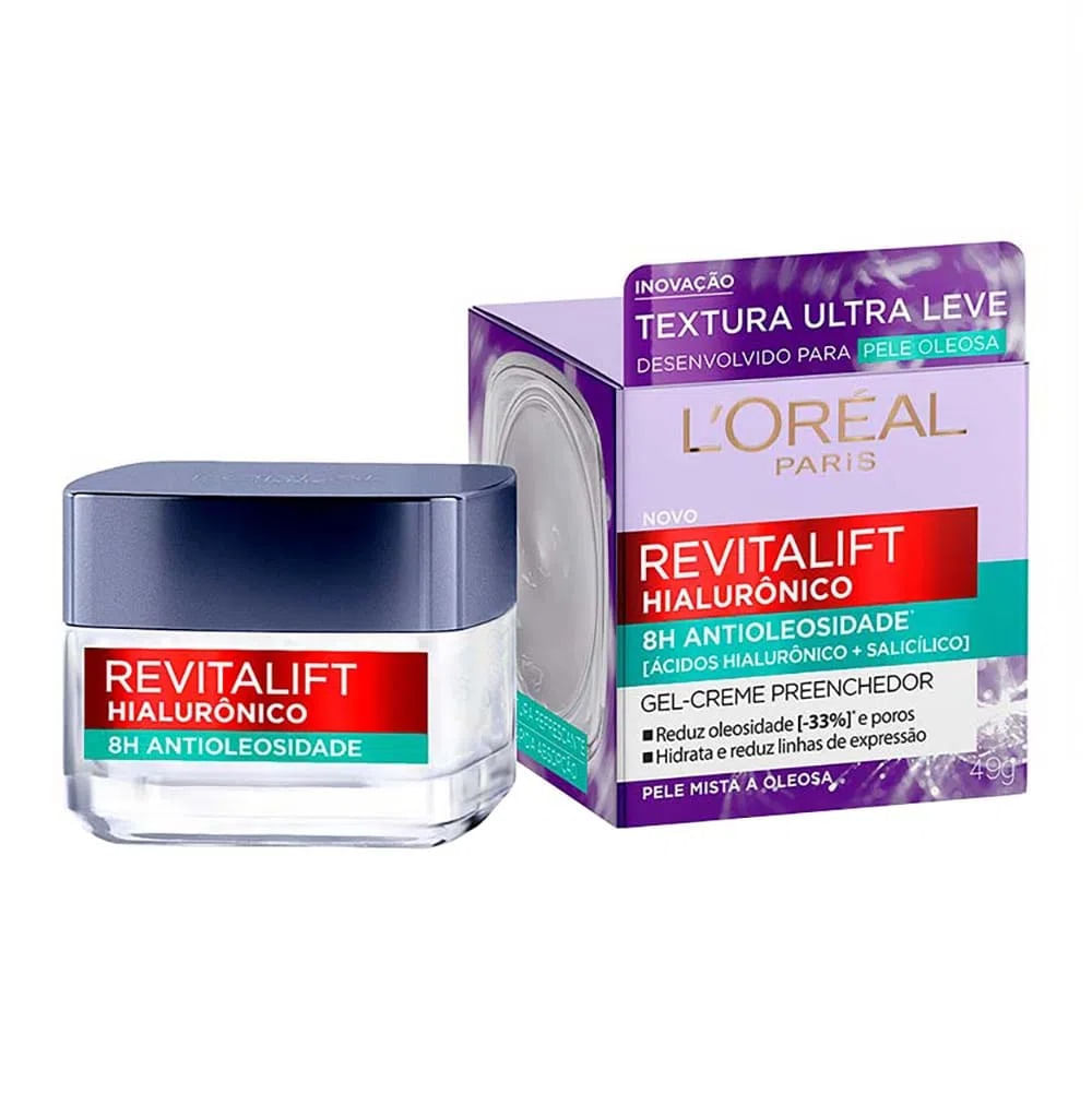 L'Oréal Paris Kit  Gel Hidratante Facial + Gel de Limpeza + Protetor Solar Facial Kit