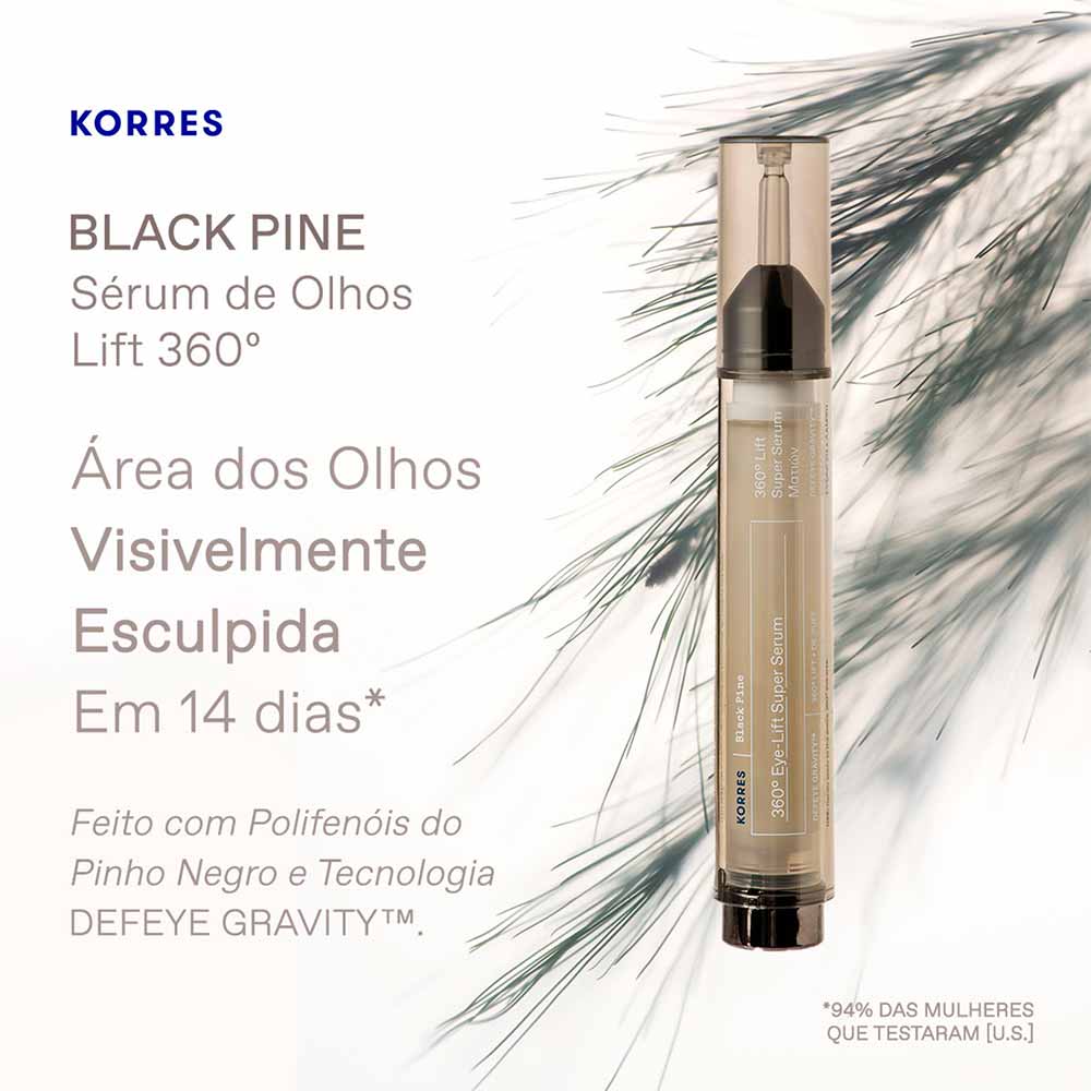 Creme para Olhos Antirugas Sérum Korres  Black Pine 15ml