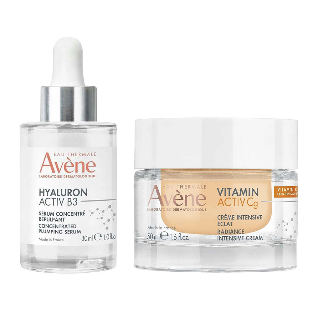 Avène Kit  Creme Facial Iluminador + Sérum Concentrado Preenchedor Kit