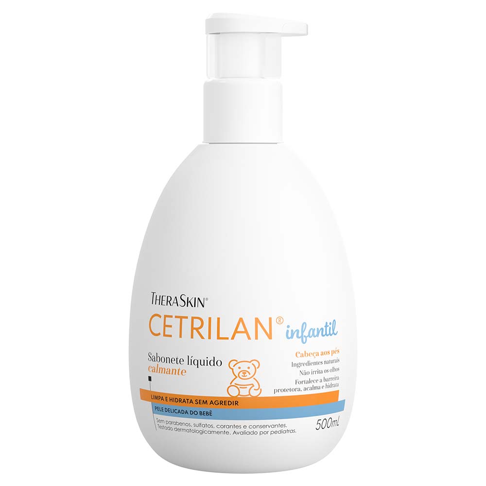 Sabonete Líquido Calmante Infantil Theraskin Cetrilan 500ml