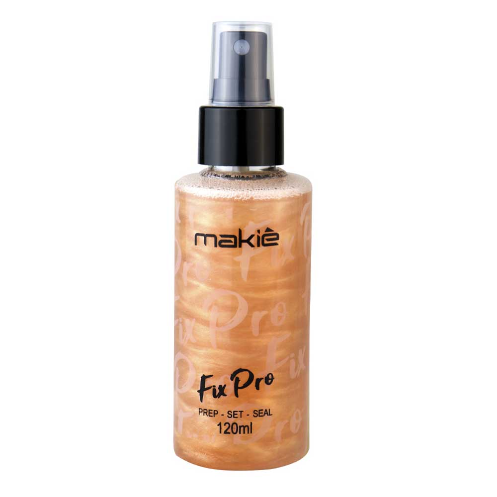 Fixador De Maquiagem Makiê Fix Pro Power Bronze 120ml