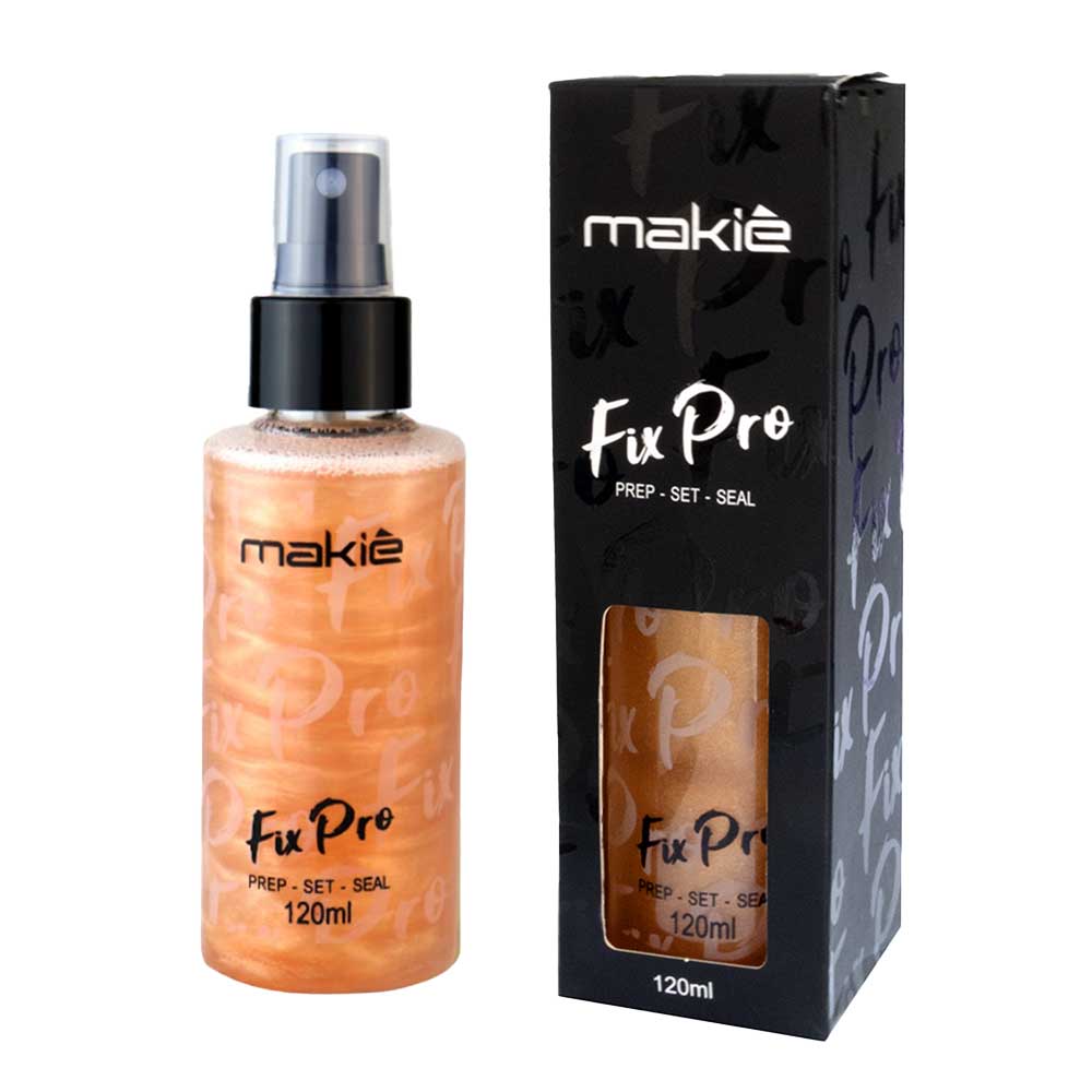 Fixador de Maquiagem Makiê Fix Pro Power Bronze 120ml