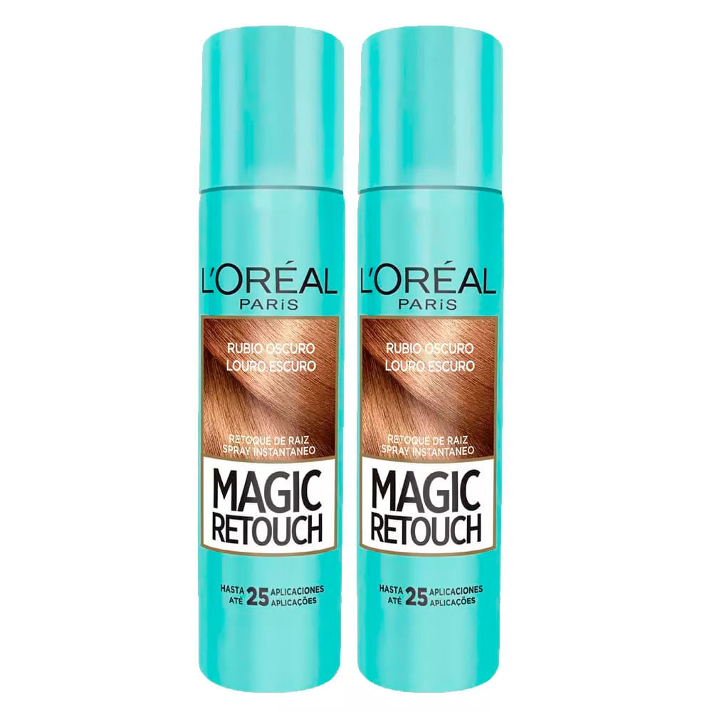 L'Oréal Paris Magic Retouch + Ganhe Cicatri Renov Kit  LeaveIn + 2 Corretivos Capilar Louro Escuro Kit