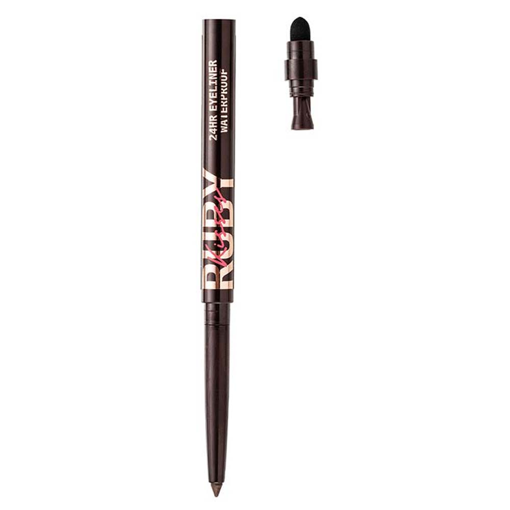 Lápis de Olhos Retrátil em Gel à Prova D'água Ruby Kisses Marrom