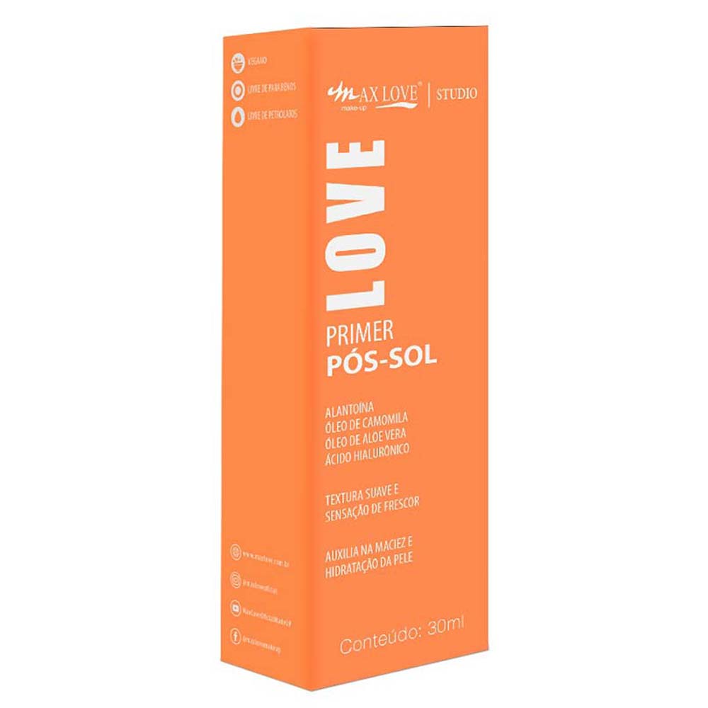 Primer Facial Max Love  Pós Sol 30ml