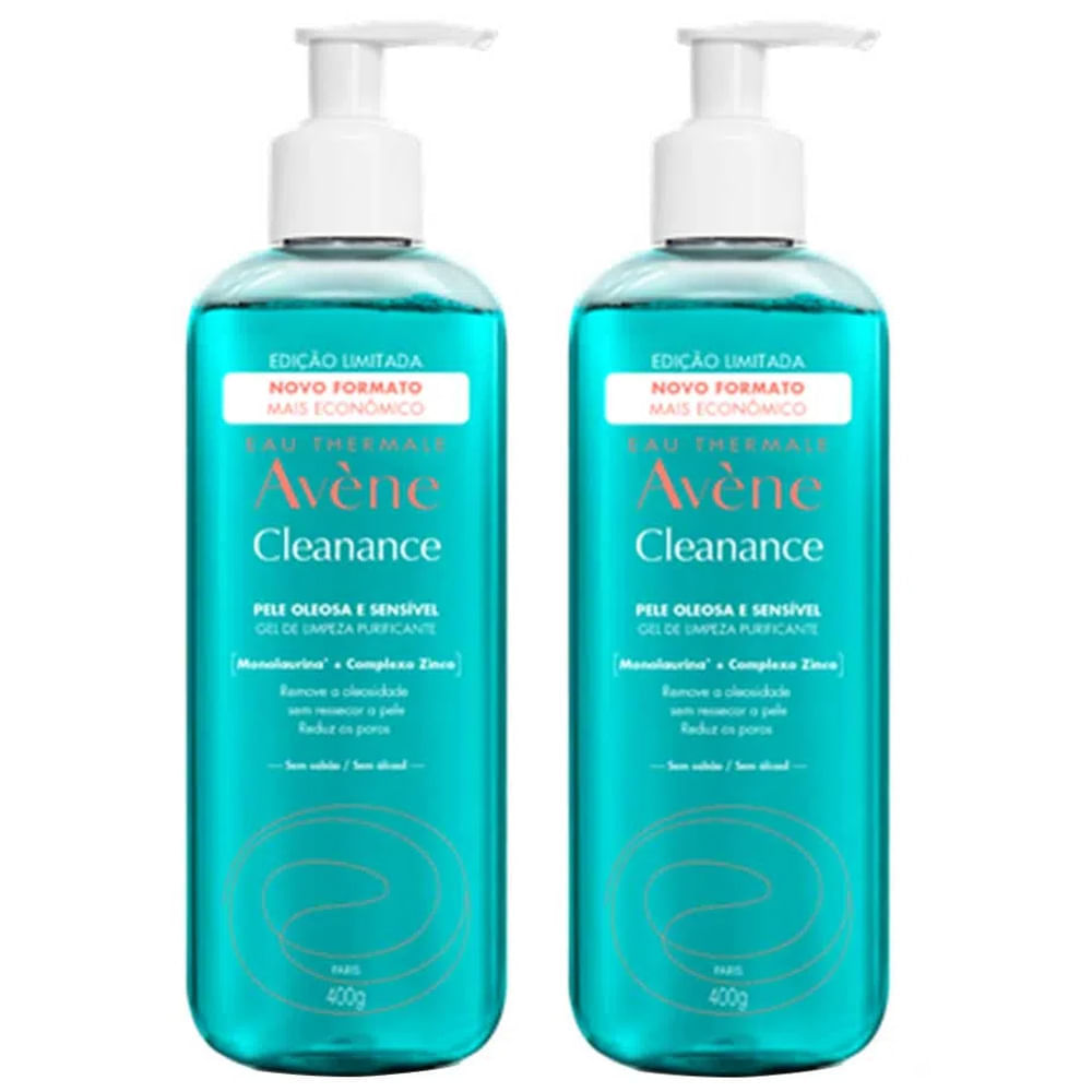 Avène Cleanance Kit com 2 Unidades – Gel de Limpeza Facial – 400g Kit