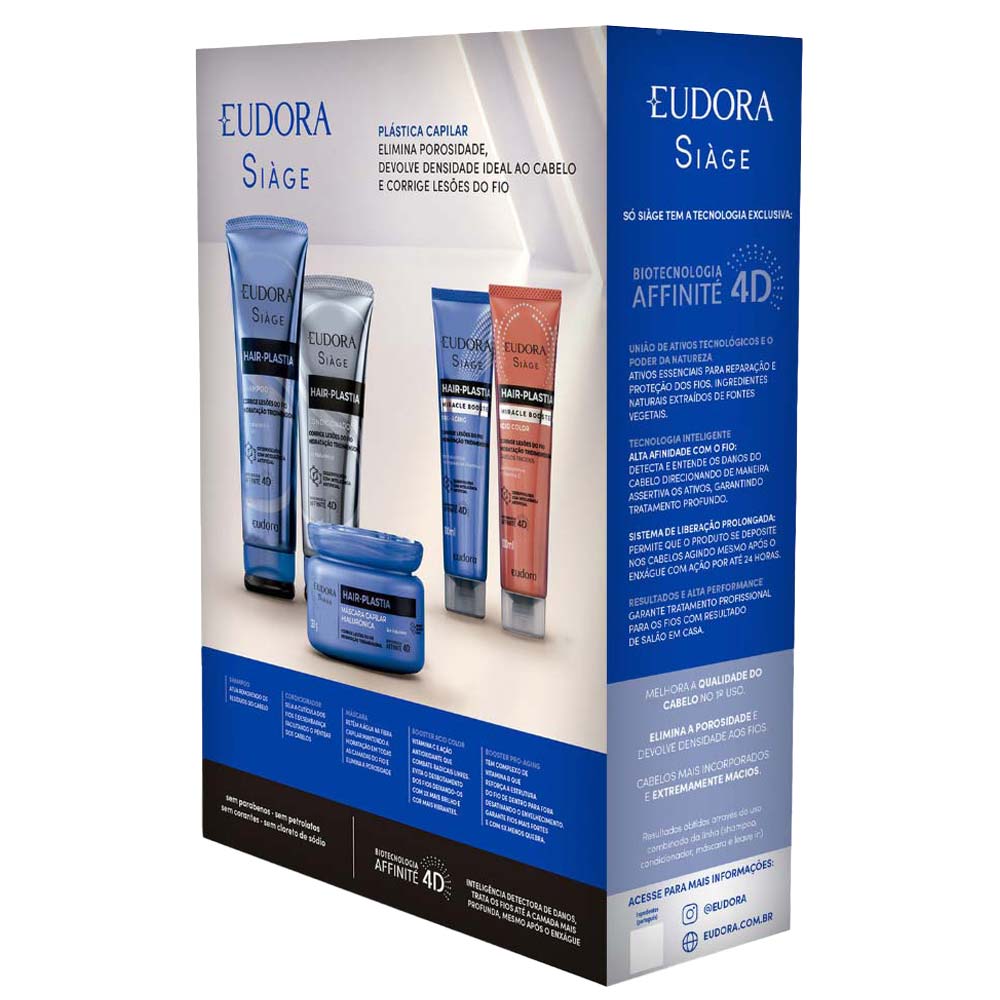 Eudora Siage Hair Plastia Kit Shampoo + Condicionador Kit