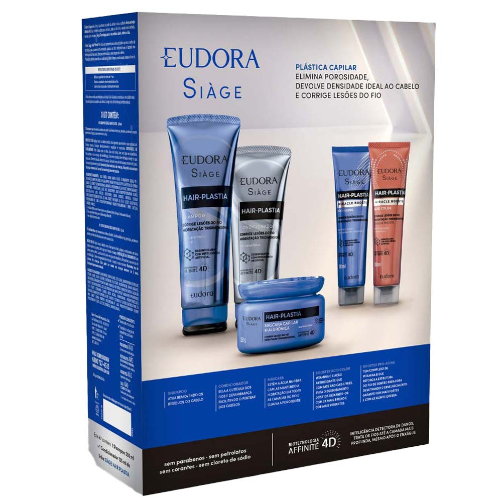 Eudora Siage Hair Plastia Kit Shampoo + Condicionador Kit
