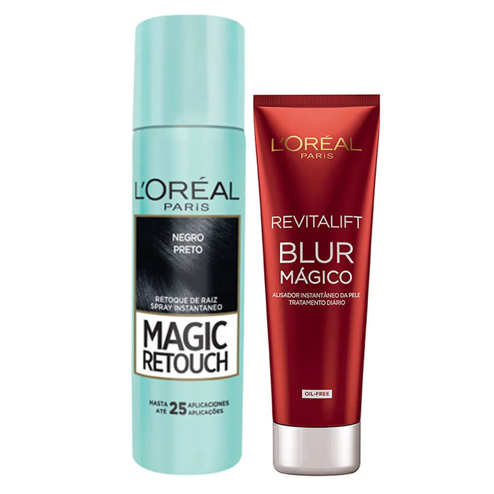 L’oréal Paris Magic Blur Kit  Corretivo Preto + Aperfeiçoador Kit
