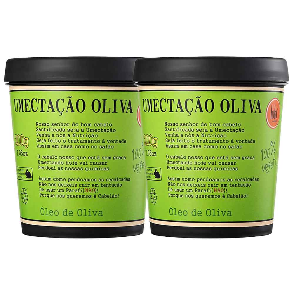Lola Cosmetics Umectação Oliva Kit com 2 Máscaras Capilares Kit