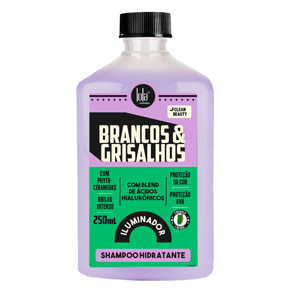 Lola Cosmetics Brancos & Grisalhos Shampoo Hidratante Iluminador 250ml
