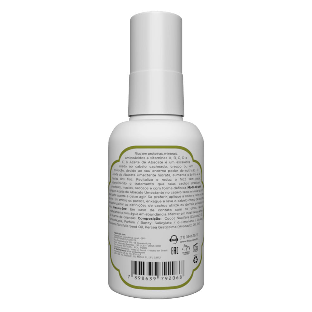 Felps Azeite De Abacate – Umidificador De Cachos 50ml