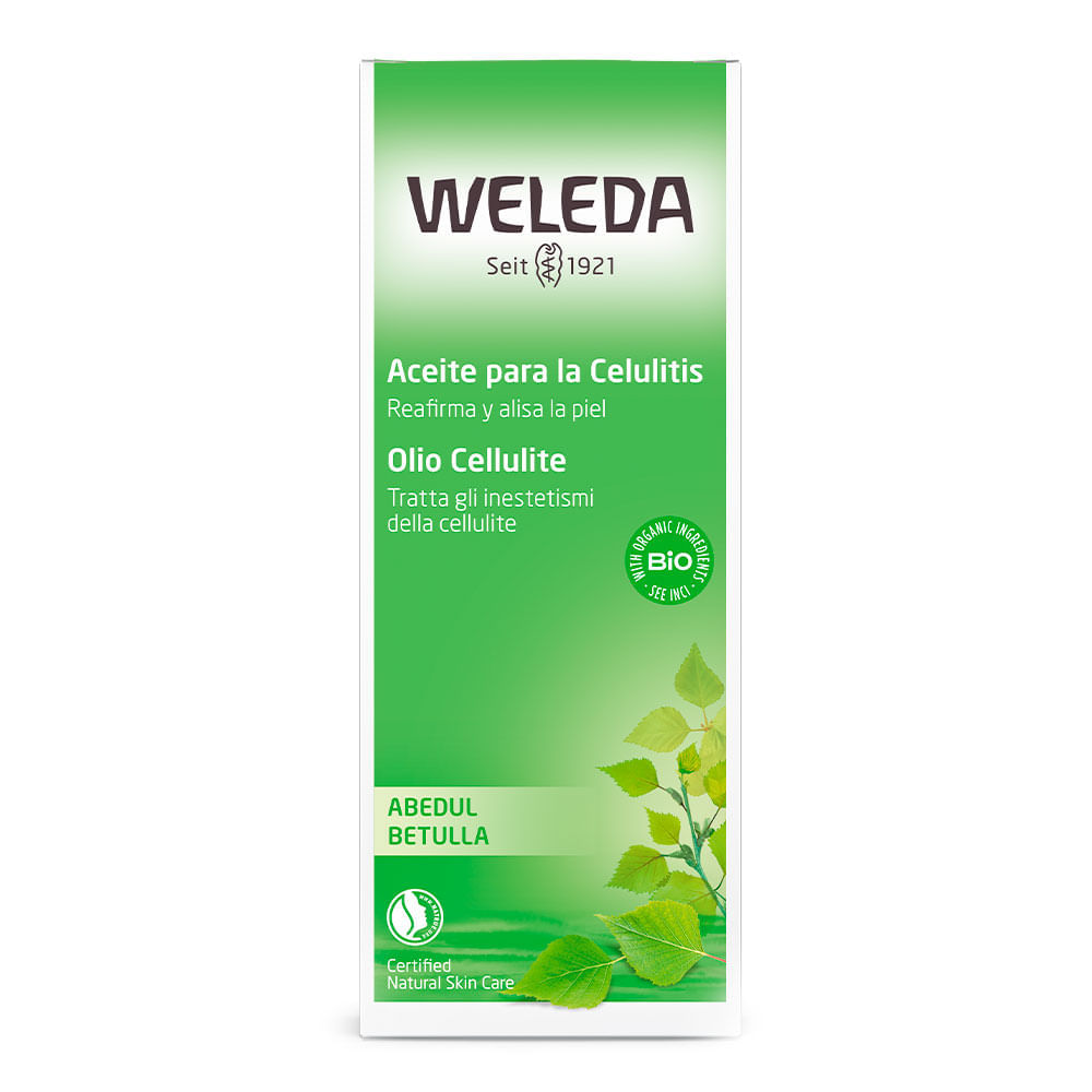 Óleo de Bétula para Celulite Weleda  Óleo Corporal 100ml