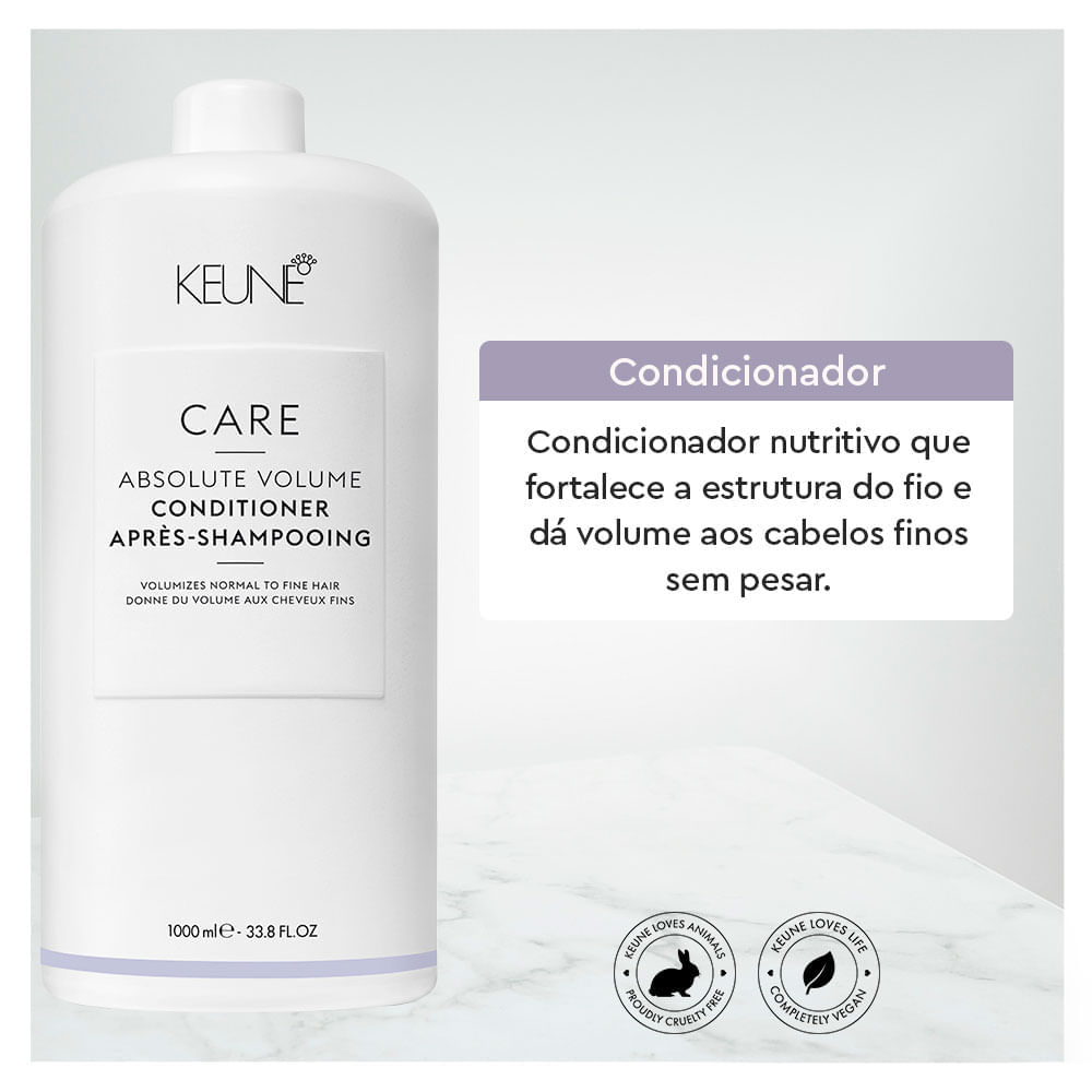 Keune Care Absolute Volume Condicionador Tamanho Professional 1L