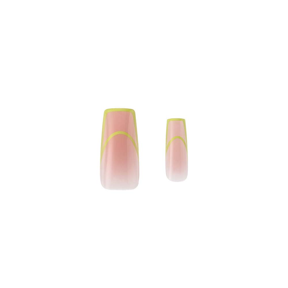 Unhas Postiças Kiss New York  Gel Extend French Neon 1 Un