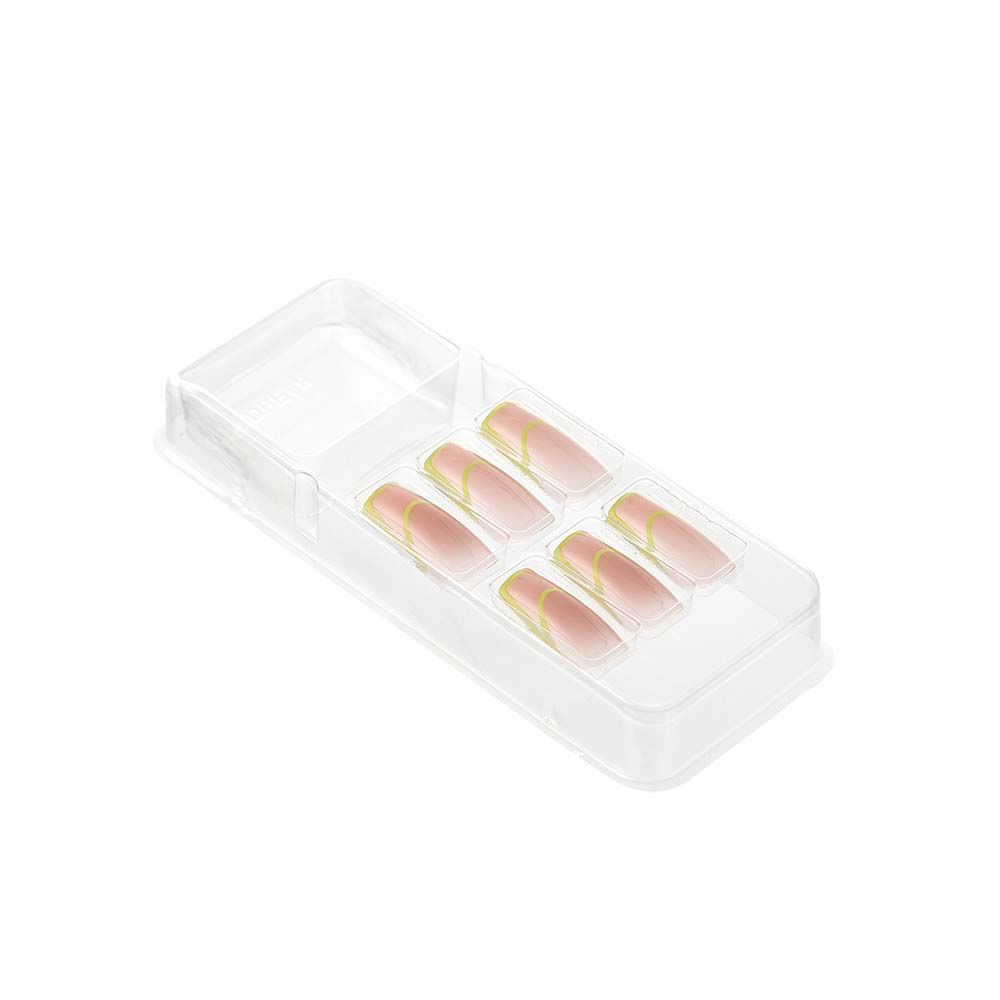Unhas Postiças Kiss New York  Gel Extend French Neon 1 Un