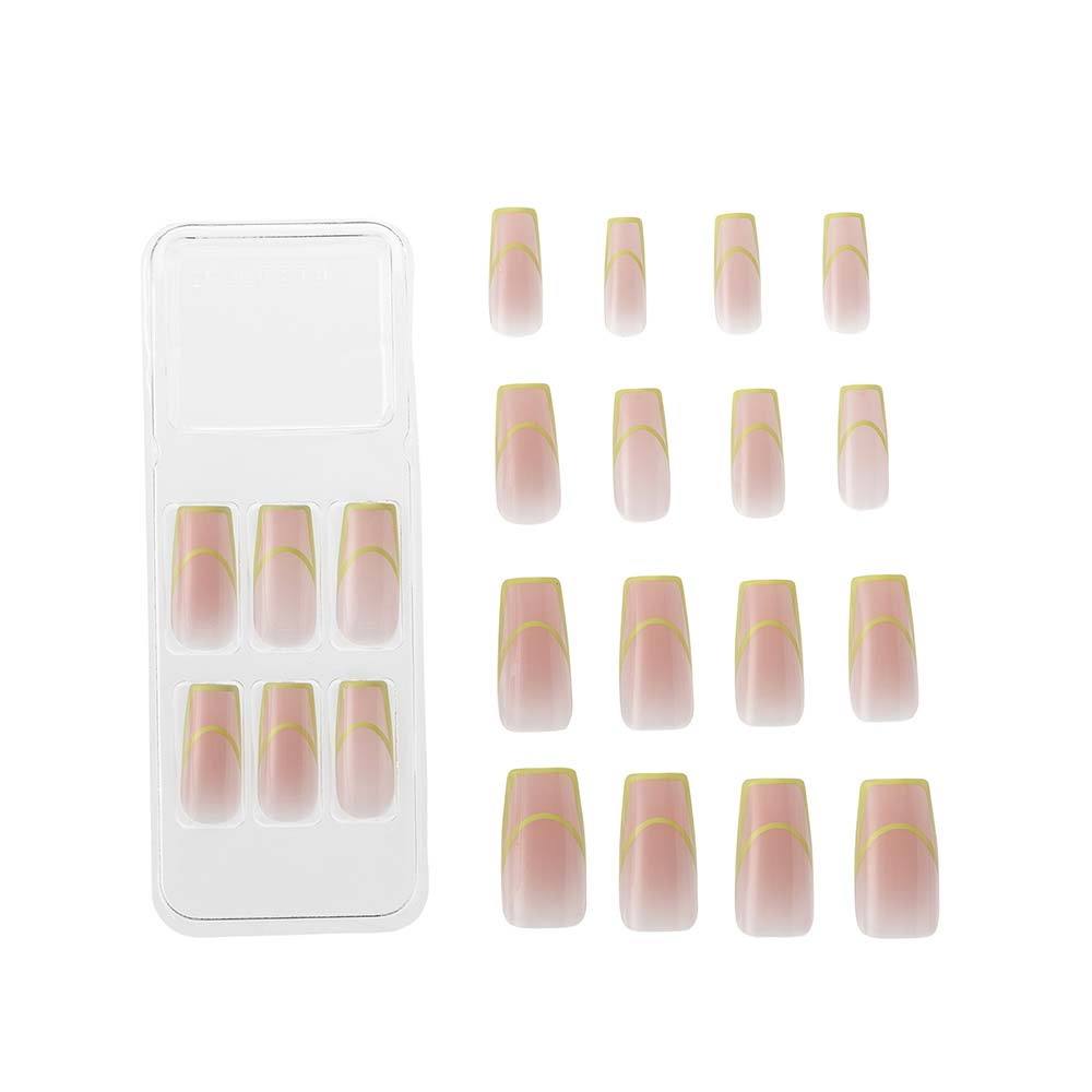 Unhas Postiças Kiss New York  Gel Extend French Neon 1 Un