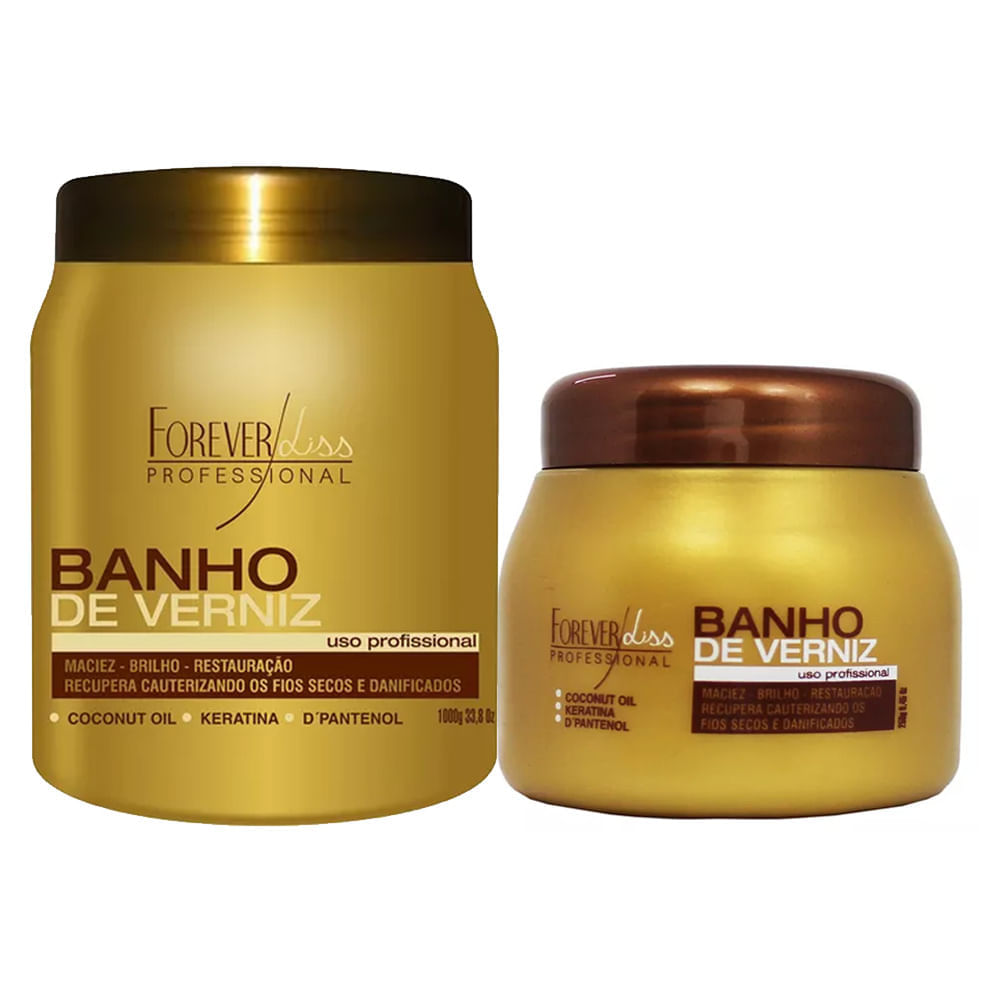 Forever Liss Banho De Verniz Kit Máscara + Máscara Kit