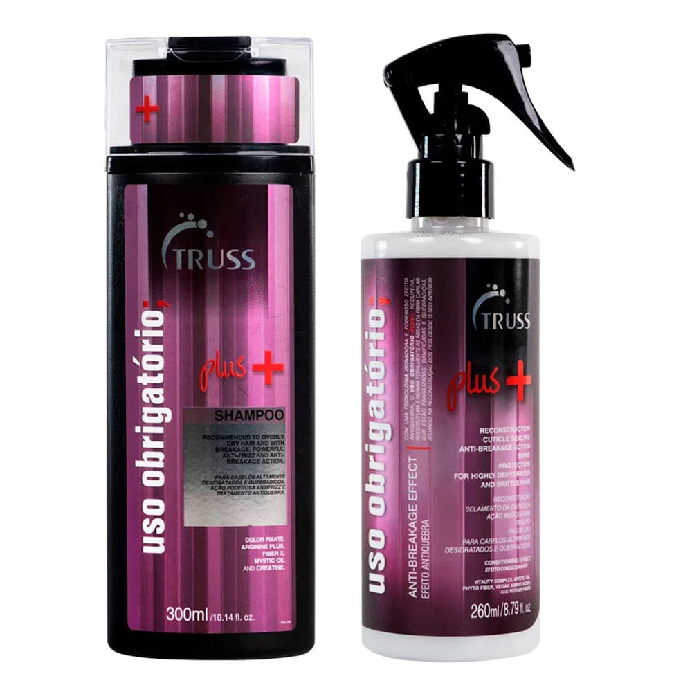 Truss Uso Obrigatório Plus Kit – Shampoo + Reconstrutor Capilar Kit