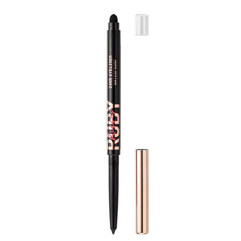 Lápis de Olhos Retrátil em Gel à Prova D'água Ruby Kisses Preto