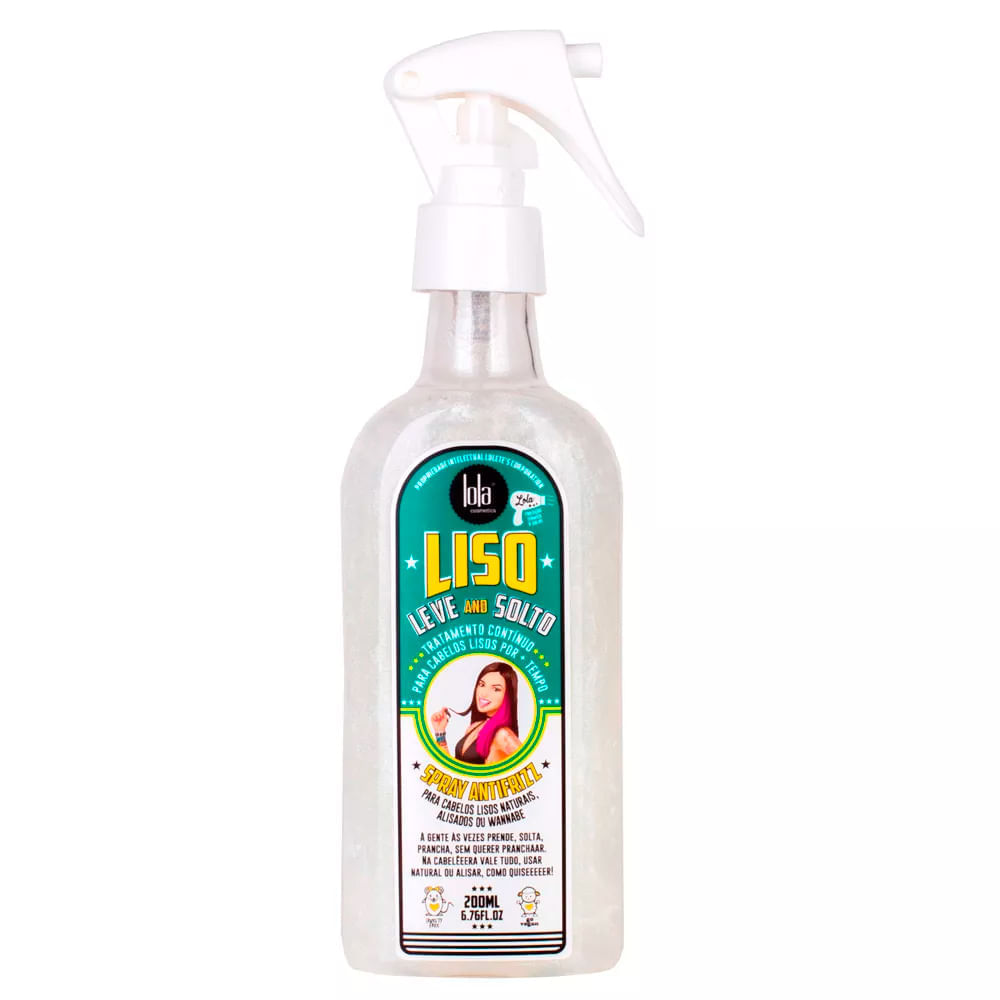 Lola Cosmetics Liso Leve and Solto Kit  Shampoo + Máscara + Spray Kit