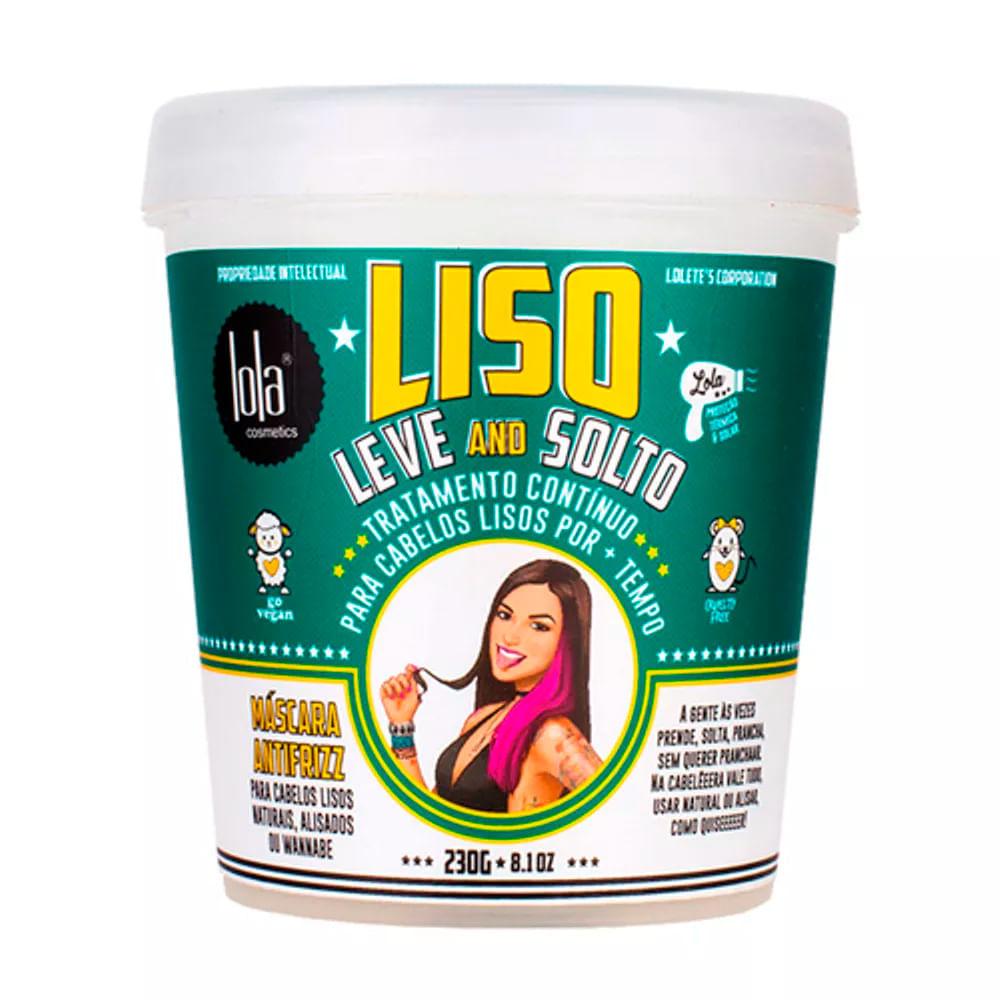 Lola Cosmetics Liso Leve and Solto Kit  Shampoo + Máscara + Spray Kit