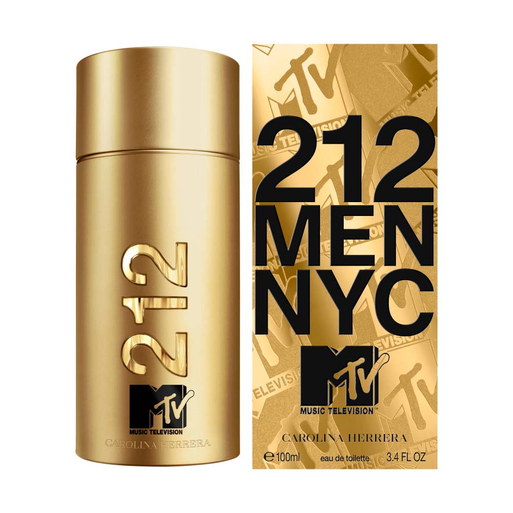 Perfume Masculino 212 Men NYC MTV Carolina Herrera Eau de Toilette 100ml
