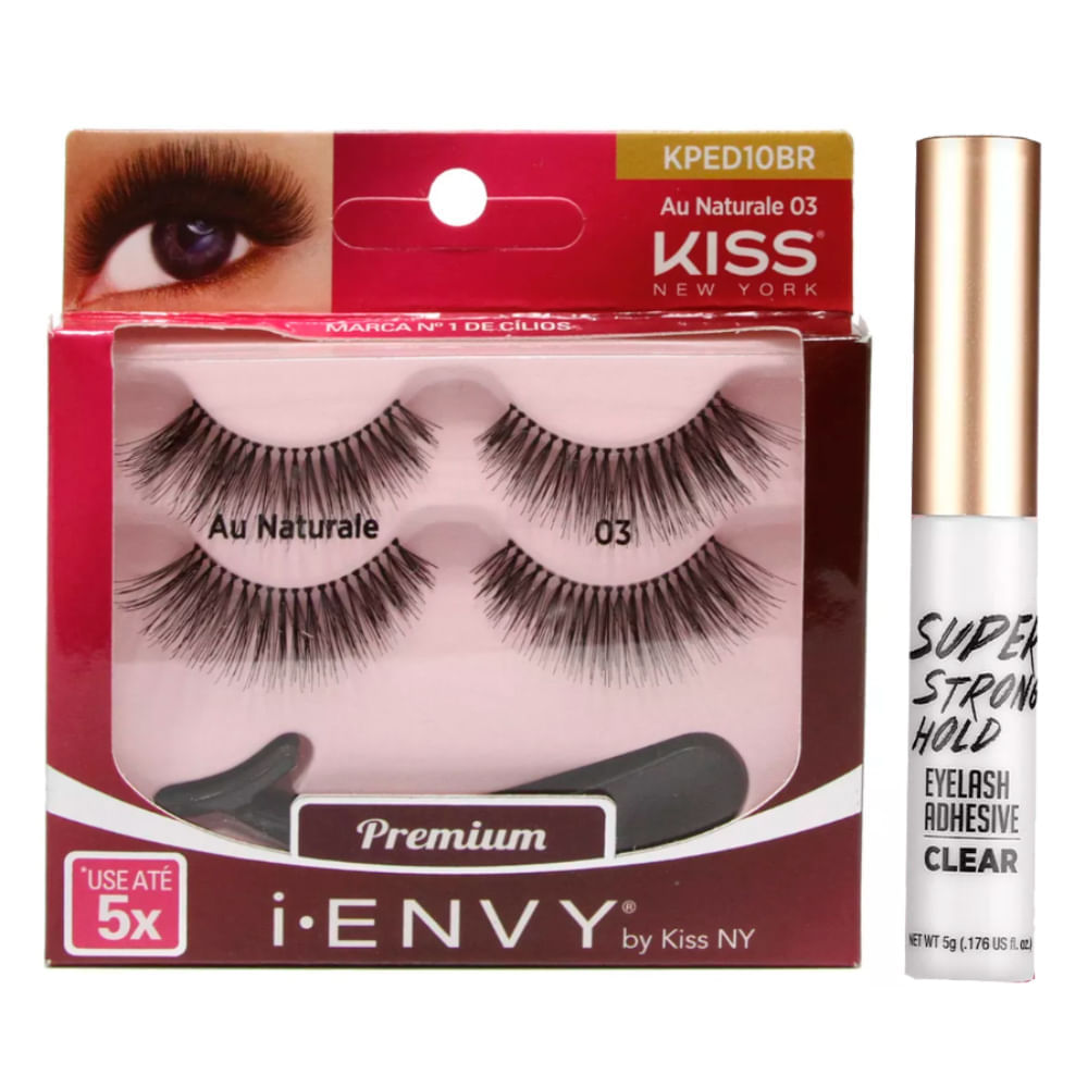 First Kiss IEnvy Pacote Duplo Kit  Cola para Cílios + Cílios Postiços Kit