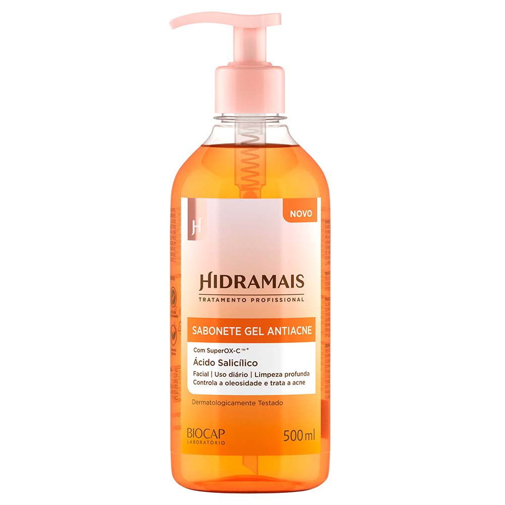 Sabonete Gel De Limpeza Facial Hidramais Antiacne 500ml