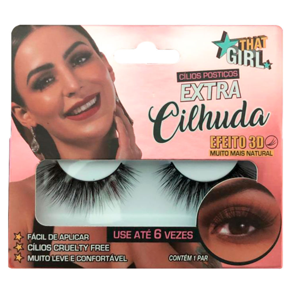Cílios Postiços 3d That Girl  Extra Cilhuda 1un