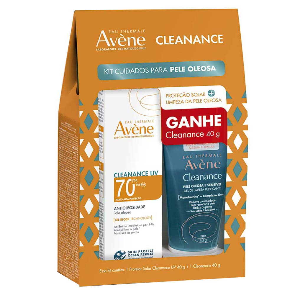 Avène Cleanance Kit  Protetor Solar + Gel De Limpeza Facial Kit