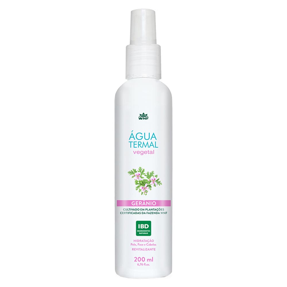 Água Termal Vegetal WFN – Gerânio 200ml