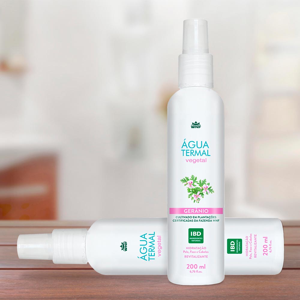 Água Termal Vegetal WFN – Gerânio 200ml