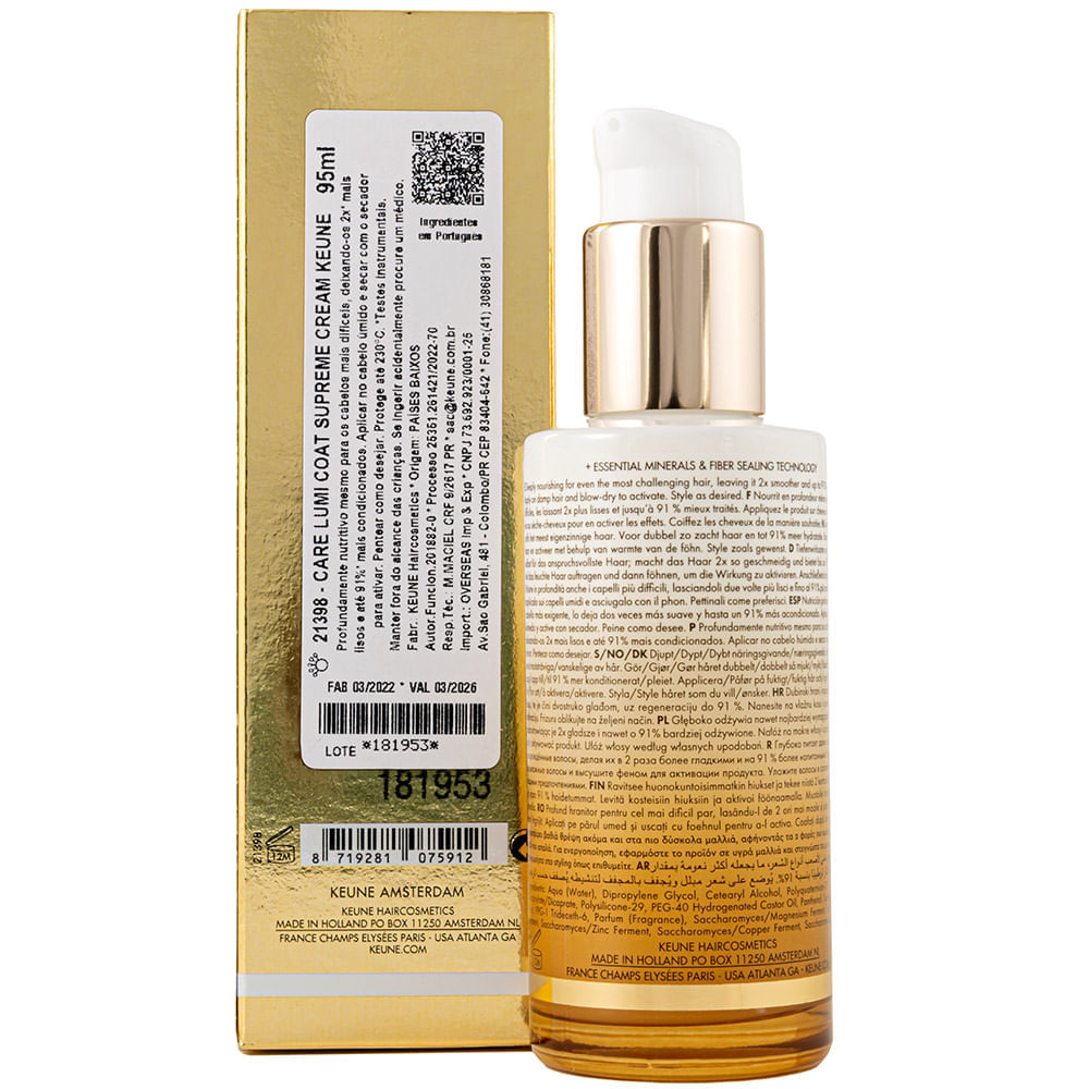 Keune Lumi Coat Supreme Cream 95ml