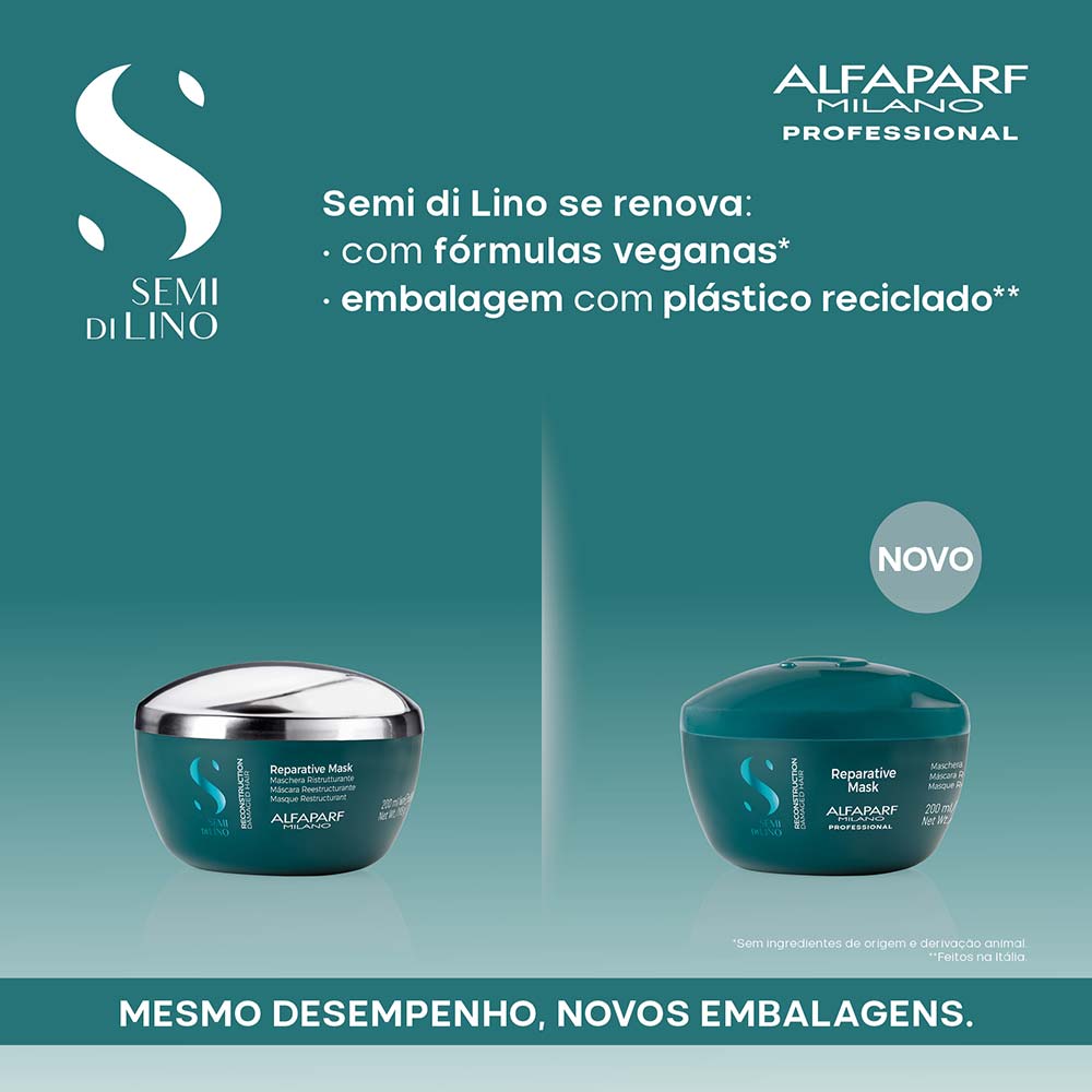 Alfaparf Milano Semi Di Lino Reconstruction Reparative – Máscara Capilar 200ml