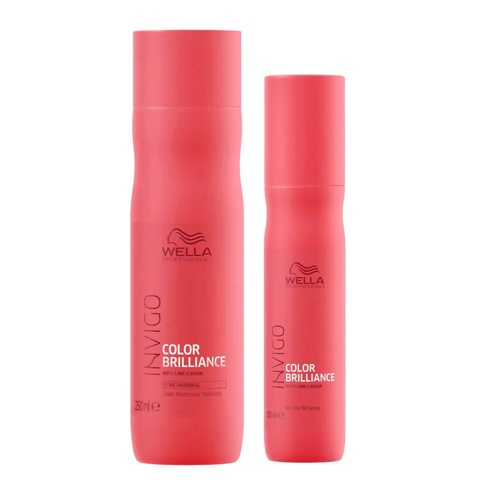 Wella Professionals Invigo Color Brilliance Kit – Shampoo + Leavein Kit